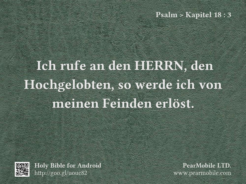 Psalm, Kapitel 18:3